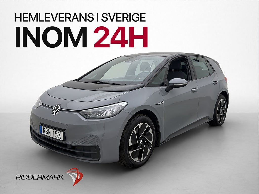 Volkswagen ID.3 Pro Performance 204hk Värmare Navi CarPlay