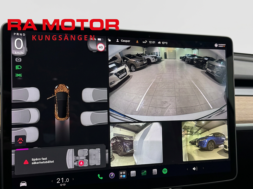 Tesla Model 3 Performance 513hk AWD | Pano | Skinn | Kamera | AP 2019