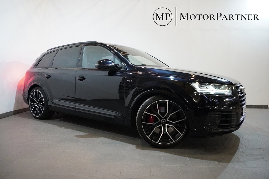 Audi SQ7 4.0 TDI V8 Q Sv Såld Pano Värmare Luft Matrix 7-sits 