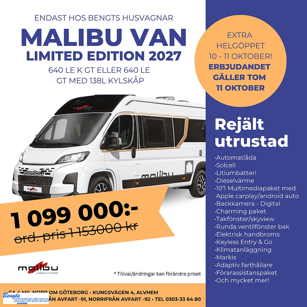 Malibu 640 LE K GT LIMITED EDITION | TOM 11 OKTOBER