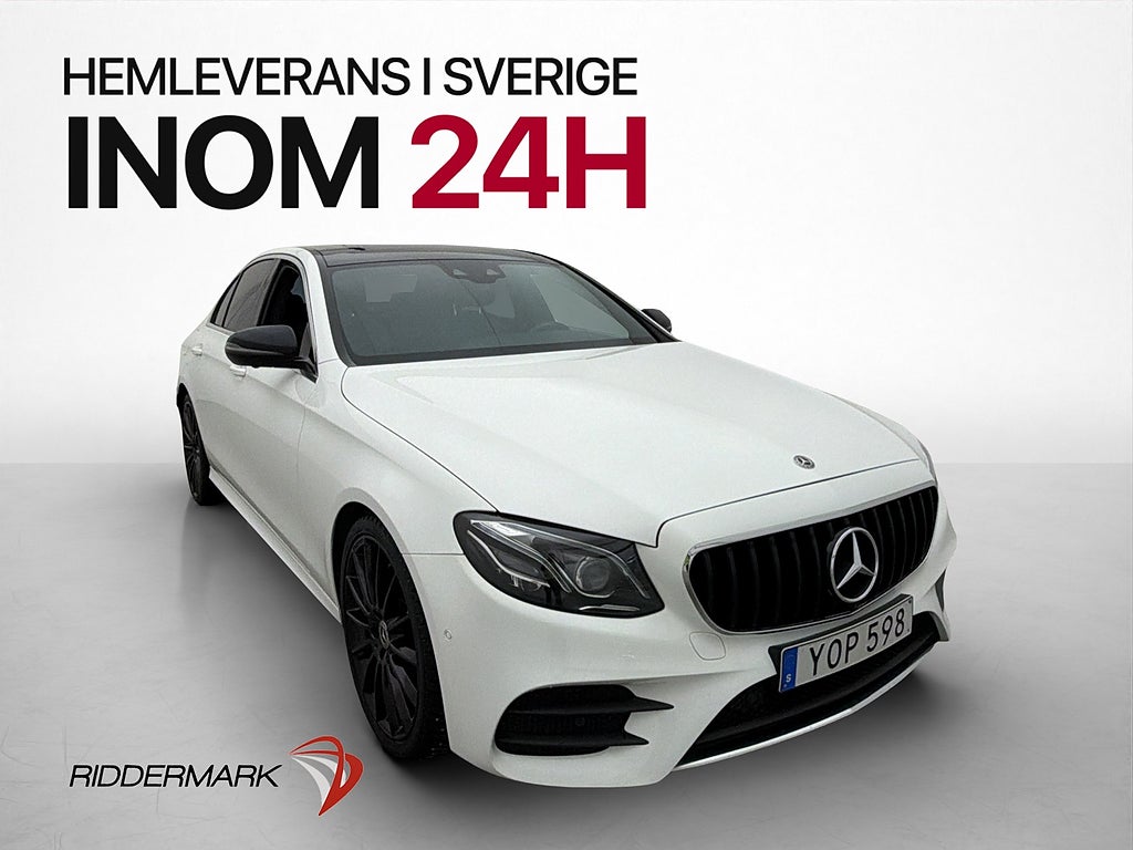 Mercedes-Benz E220 d 4M AMG Burmester Pano 360° P-Värm HuD