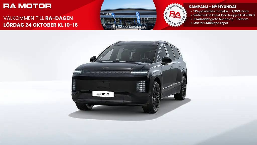 Hyundai Ioniq 9 Calligraphy Line AWD Black Line *Räntekampanj 2,99% 2027