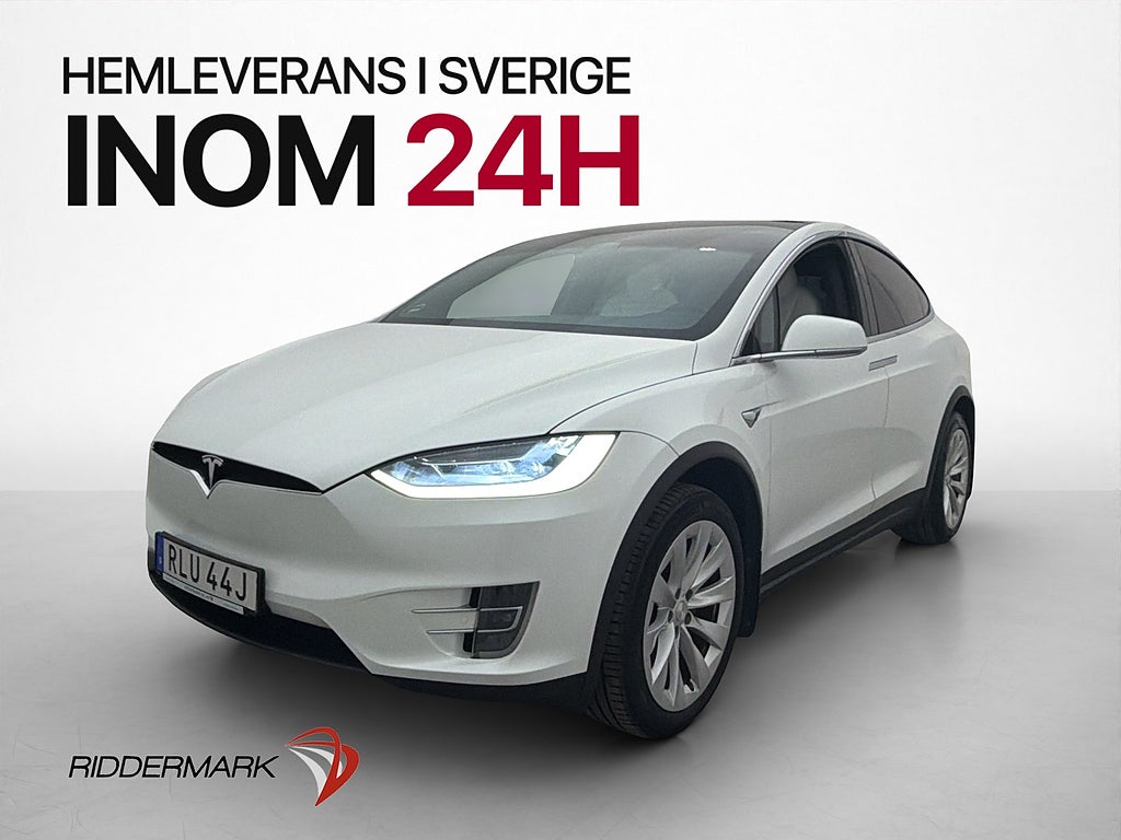 Tesla Model X Long Range Värmare Autopilot Kamera Drag Pano