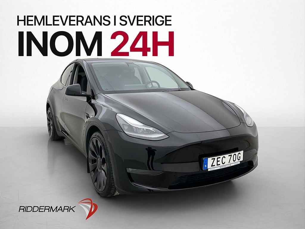 Tesla Model Y Long Range AWD Svensksåld Dragkrok Panorama