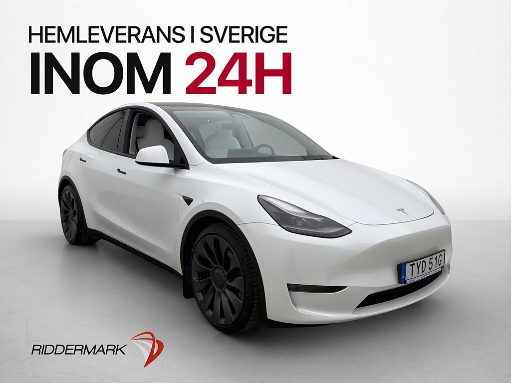 Tesla Model Y Performance 534hk MOMS Pano Autopilot Kamera