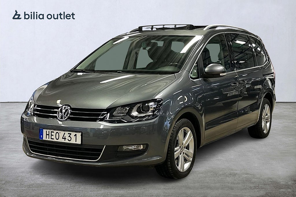 Volkswagen Sharan 7-sits 2.0 TDI 150hk Pano B-kam P-Värmare Drag