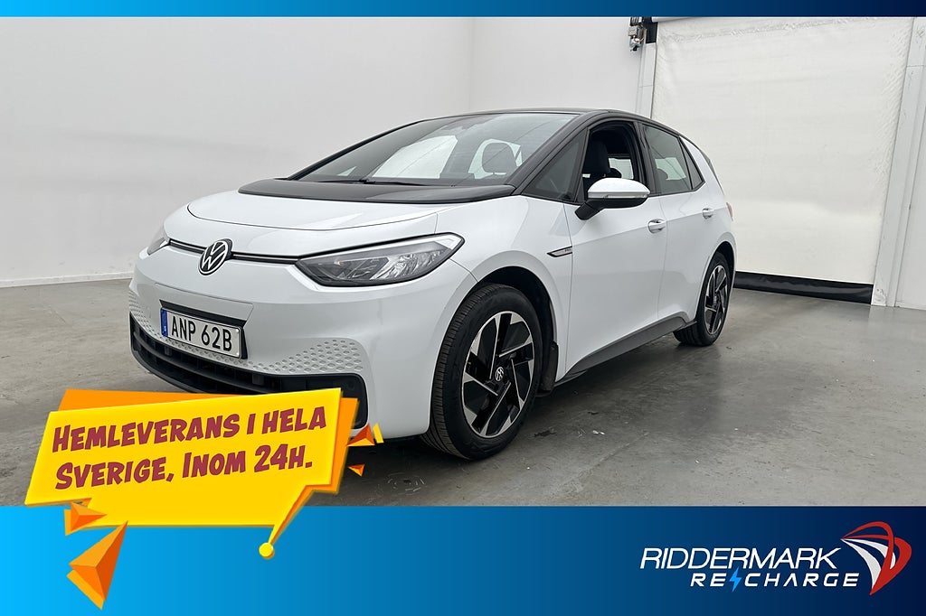 Volkswagen ID.3 Pro Performance Värmare Navi CarPlay MOMS