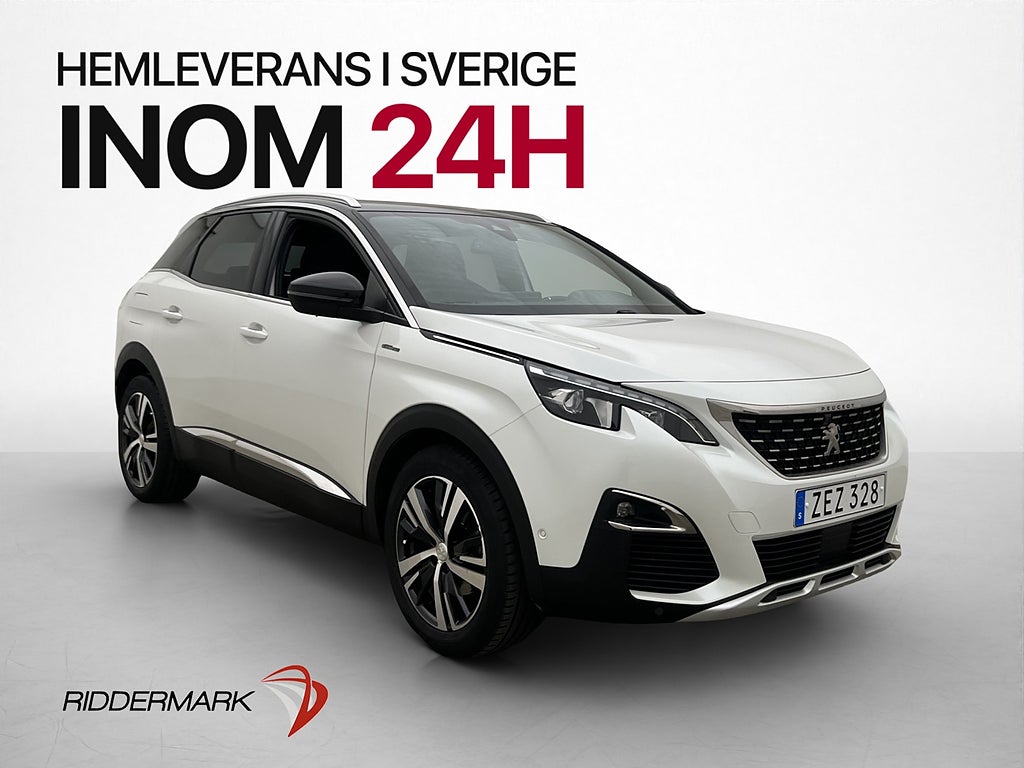 Peugeot 3008 165hk GT-Line Pano Focal Kamera Massage Drag