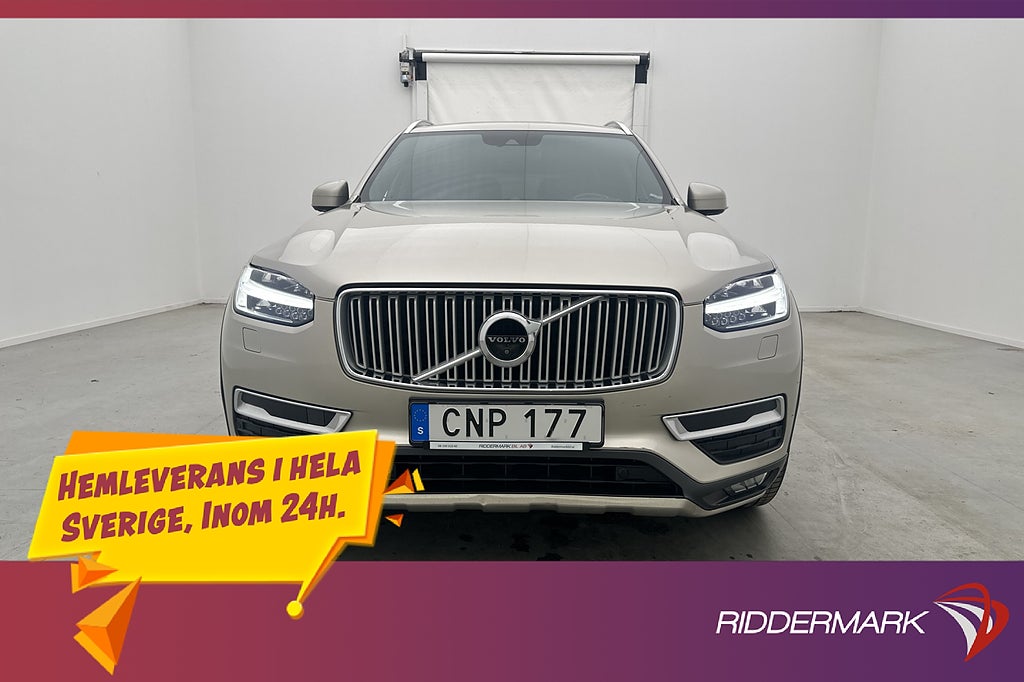Volvo XC90 D5 AWD Inscription Pano 360° B&W Luft 7-Sits Drag