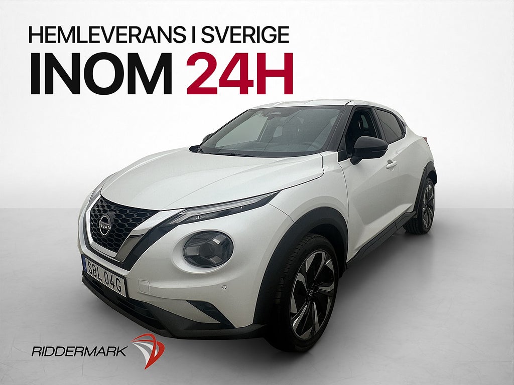 Nissan Juke 1.0 DIG-T Moms 360° Navi Skinn Leasbar Nyservad