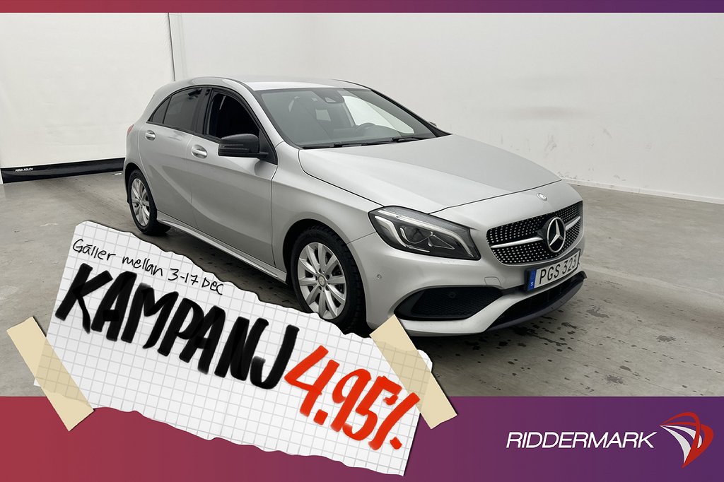 Mercedes-Benz A 200 d 136hk AMG H/K Kamera Na 4,95% Ränta