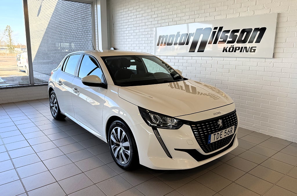 Peugeot 208 1.2T 100hk Active Pack Carplay V-hjul Årsskatt 624:-