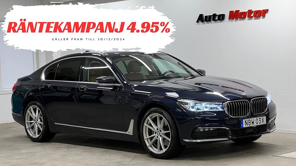 BMW 730 d xDrive Softclose/Värmare/Läder/Navi