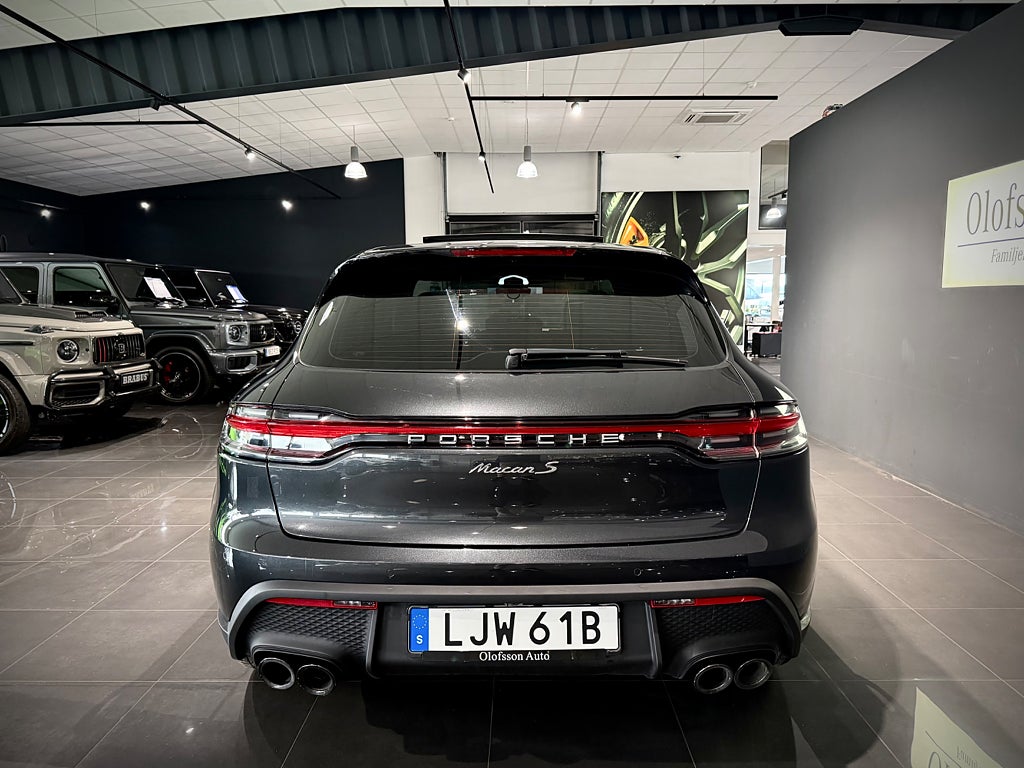 Porsche Macan S PDK 380hk Sport Chrono Glastak Värmare Läder Drag - bild 20