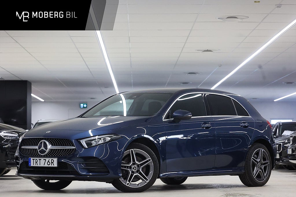 Mercedes-Benz A 250 e 218hk Helg på Moberg! AMG B-kamera Värmare Widescreen