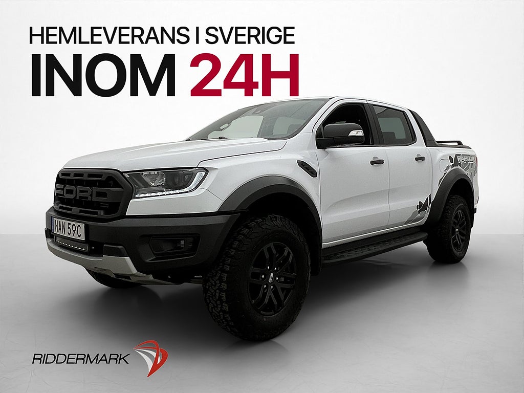 Ford ranger Raptor 213hk 4x4 Värmare Drag Diff B-Kamera Moms