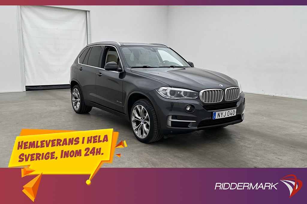 BMW X5 XDrive 40e 313hk Panorama H/K Dragkrok Kamera Navi