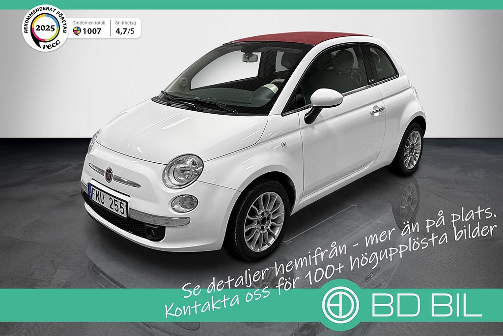Fiat 500C Fiat 500C 1.2 LOUNGE TAKLUCKA 