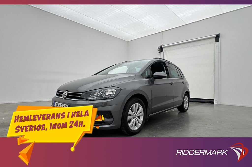Volkswagen Golf Sportsvan 1.0 TSI 116hk Kamera CarPlay Drag