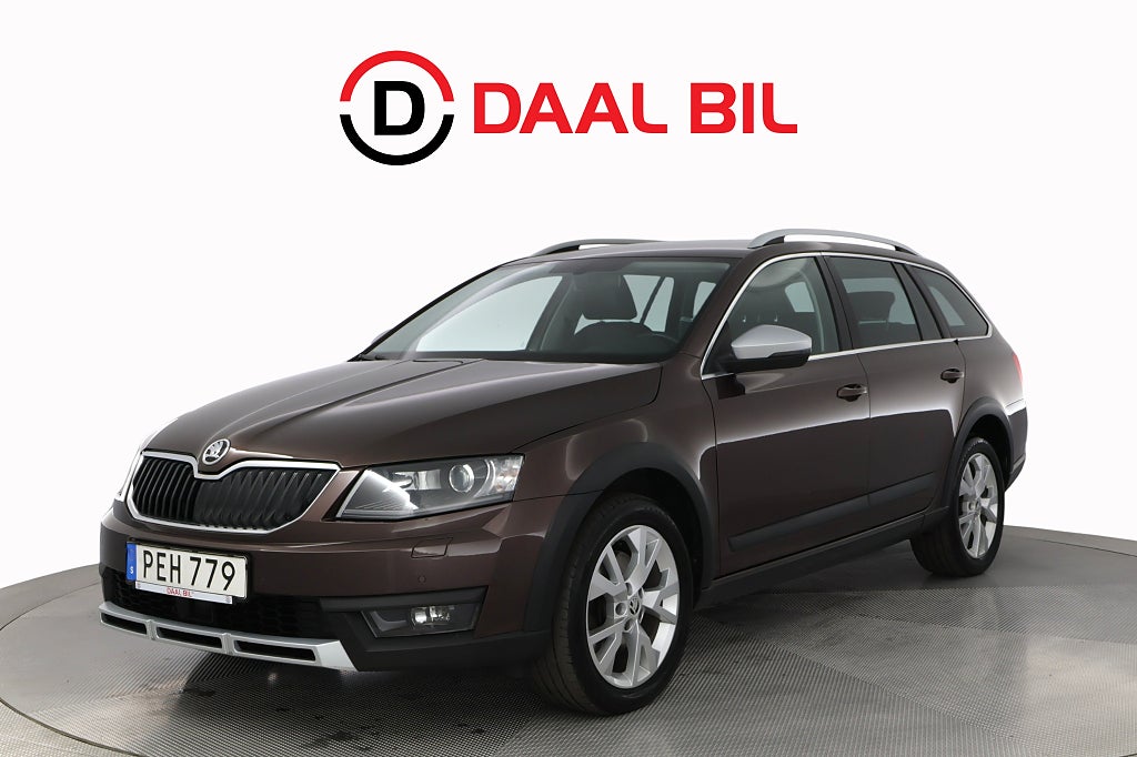 Skoda Octavia Scout 2.0 TDI 4x4 184HK PREMIUM DRAG VÄRMARE CANTON® B-KAMERA