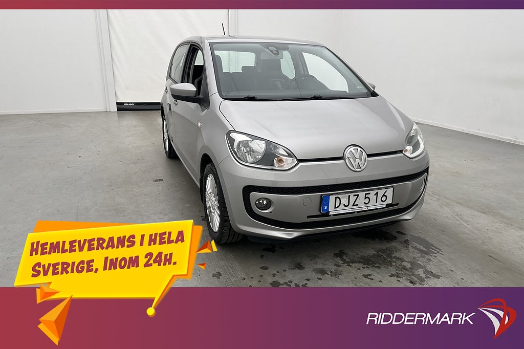 Volkswagen UP! 75hk 1.0 MPI P-Sensorer A/C Låg skatt