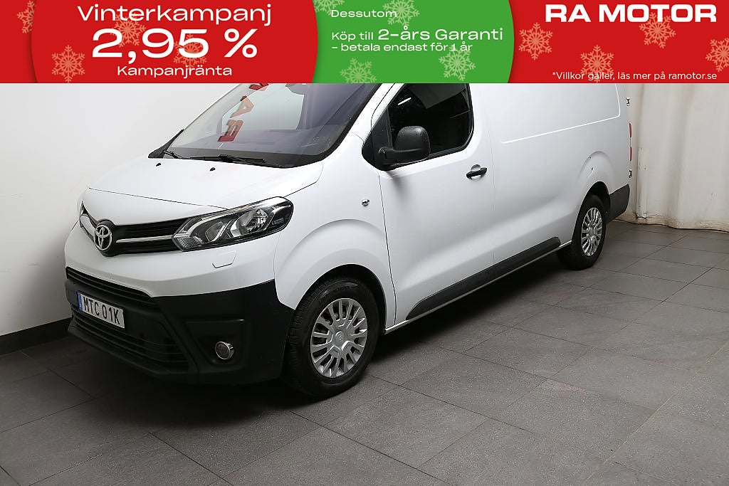 Toyota ProAce 2,0 D-4D 144hk Skåp Aut Lång I Värmare I Drag I Moms