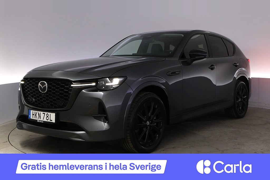 Mazda CX-60 PHEV Homura Läder 360 Bose HUD Elstol Drag