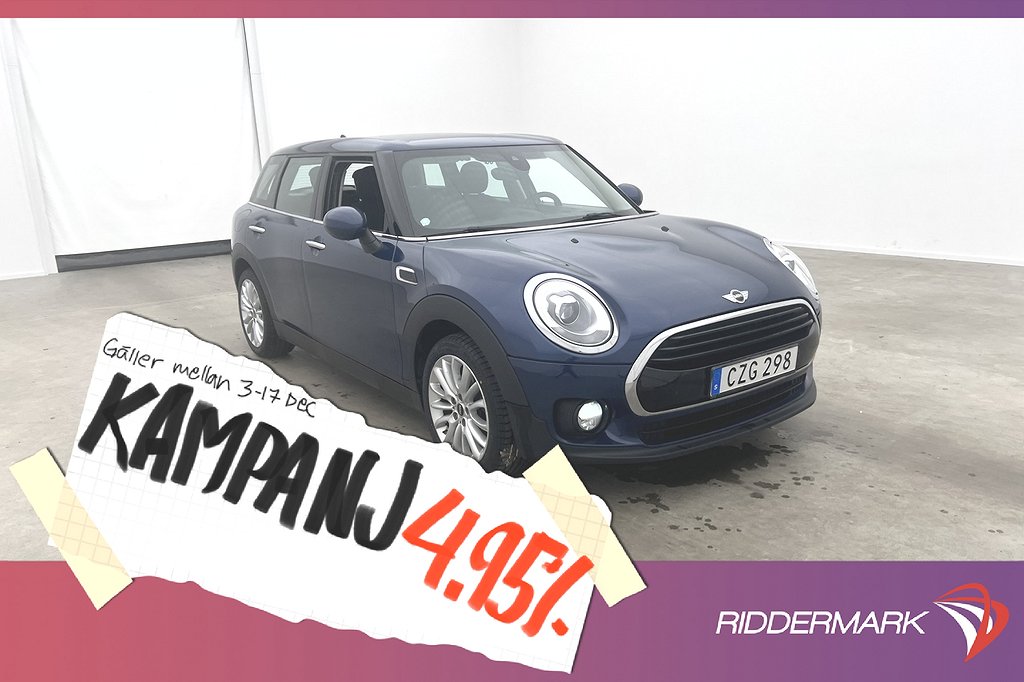 MINI Cooper Clubman 136hk Salt Connec 4,95% Ränta