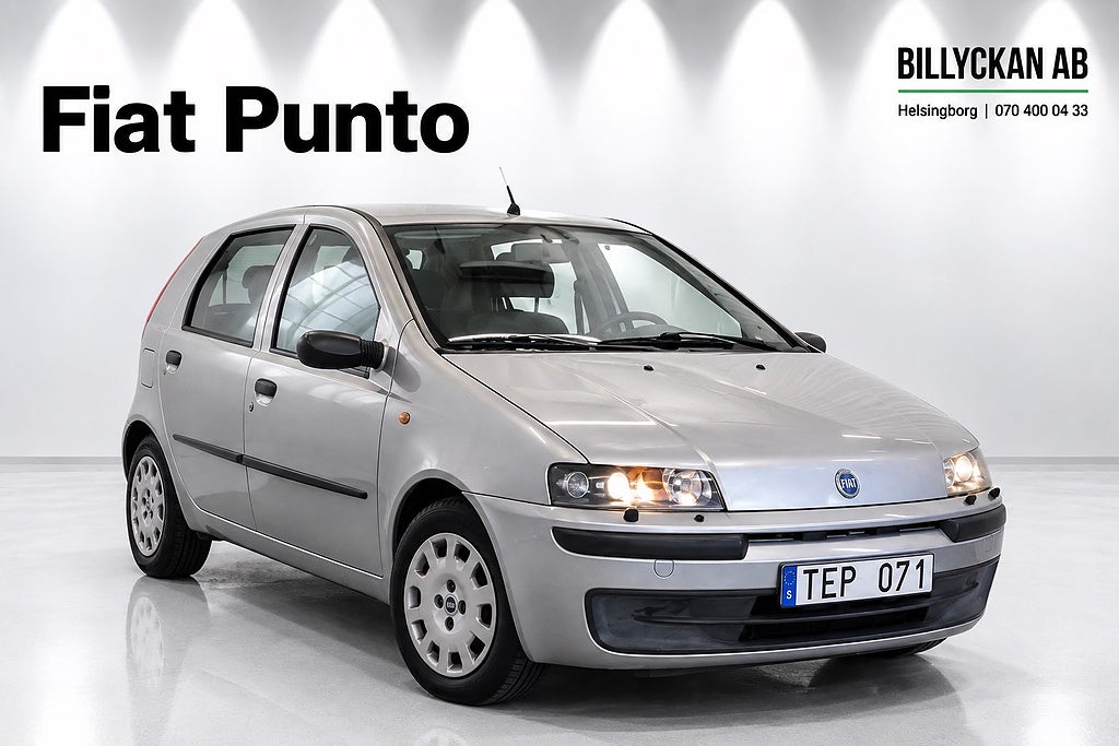 Fiat Punto 5-dörrar 1.2 | Lågmil | Besiktigad | Inbytesbil | 80hk