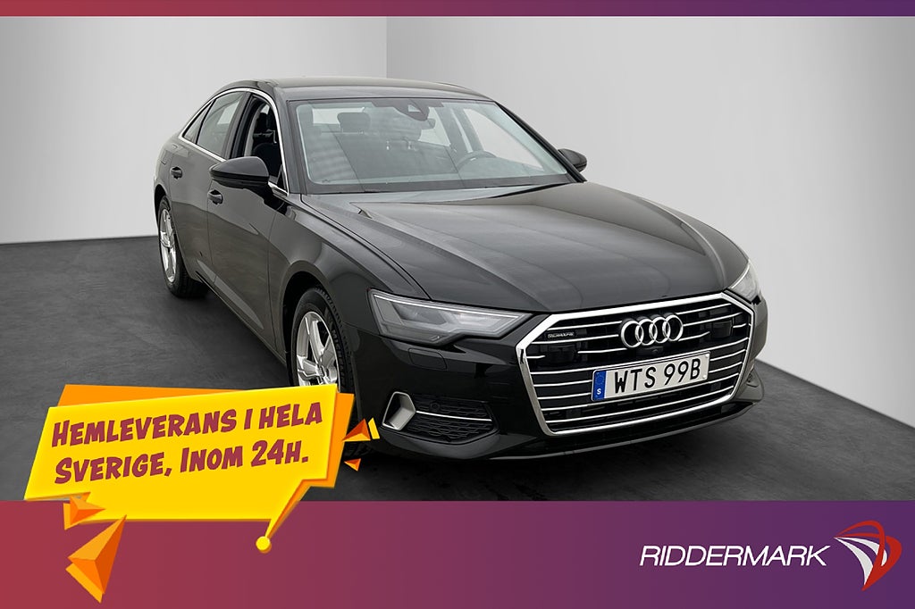 Audi A6 45 TFSI Quattro 245hk MOMS 360° Sportstolar Navi