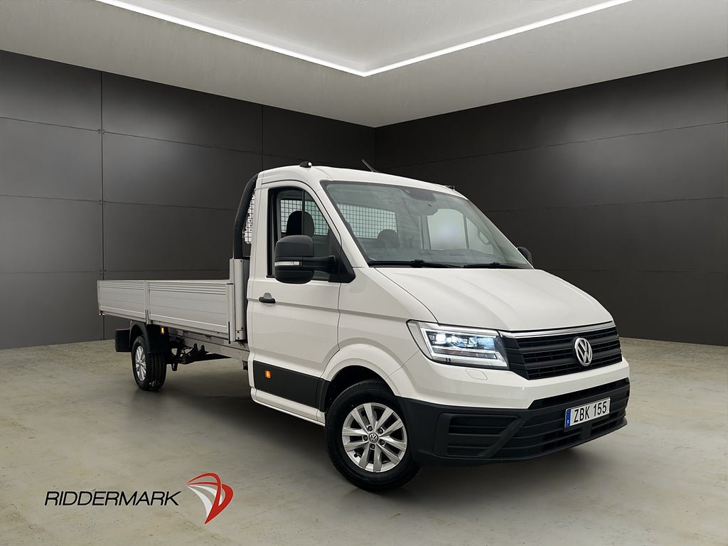 Volkswagen crafter FLAKBIL 177hk Värmare Drag CARPLAY Moms