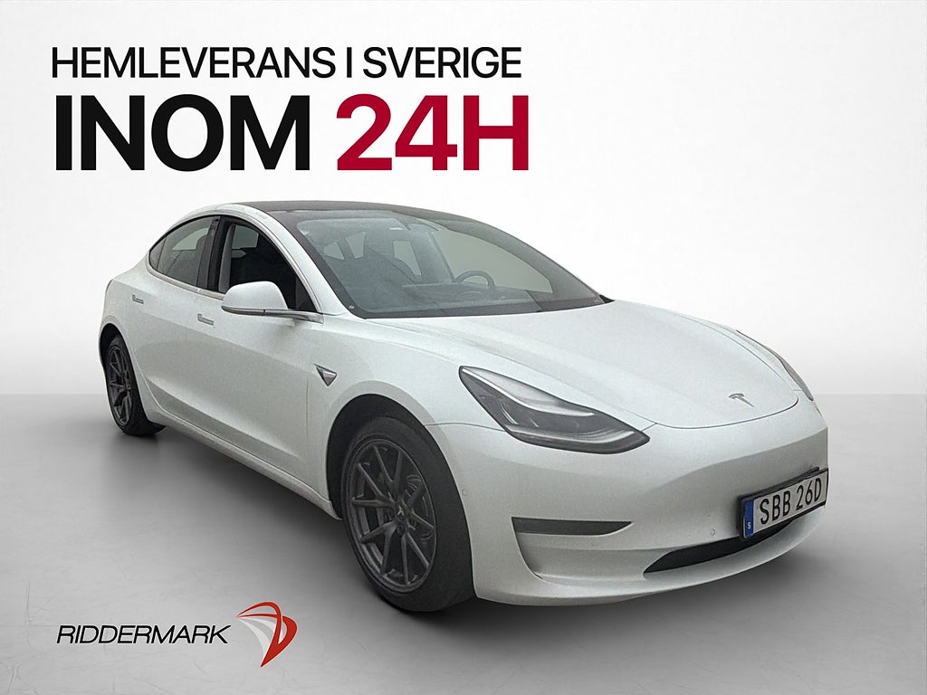 Tesla Model 3 Long Range AWD Autopilot Pano Svensksåld MOMS