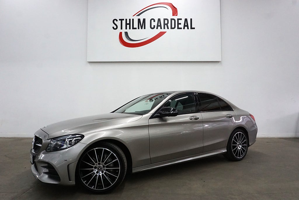 Mercedes-Benz C 220 d 4MATIC AMG Line Pano, P.Värm Burmester 360°Kamera