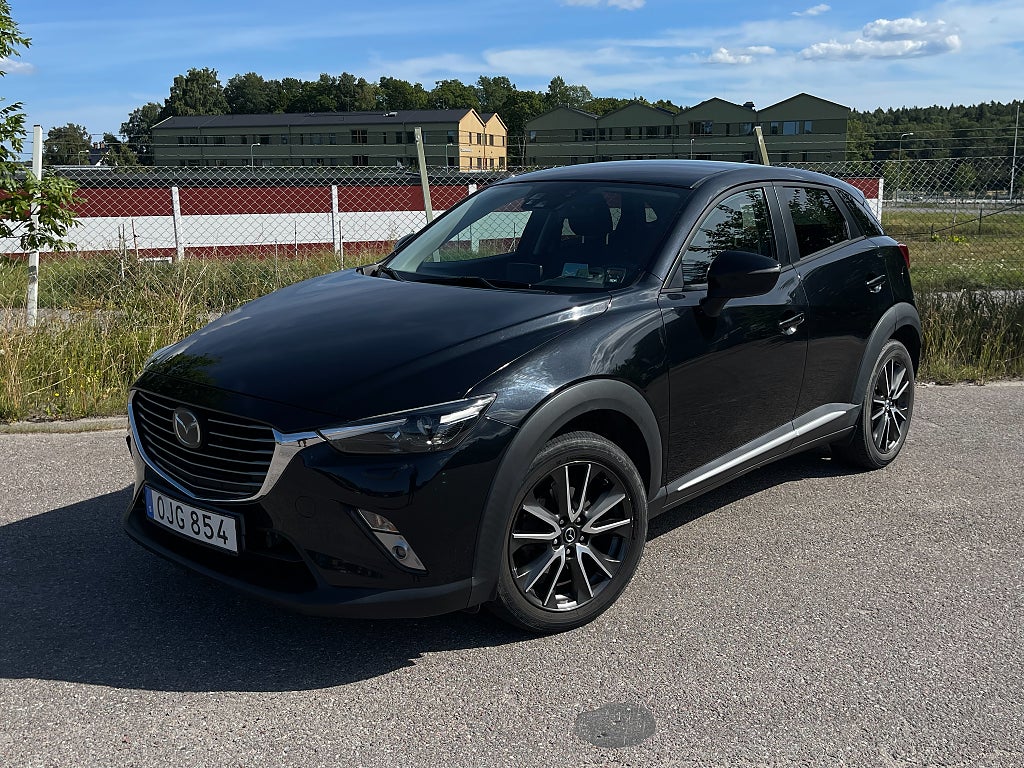 Mazda CX-3 2.0 SKYACTIV-G AWD Optimum Navigation HuD Motorvärmare