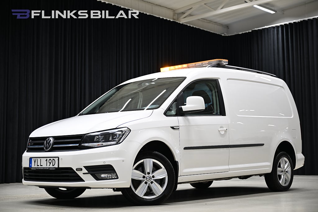 Volkswagen Caddy Maxi DSG 150HK Inredd|Nedlackad|Drag|Värmare|EnÄgare|Leasbar