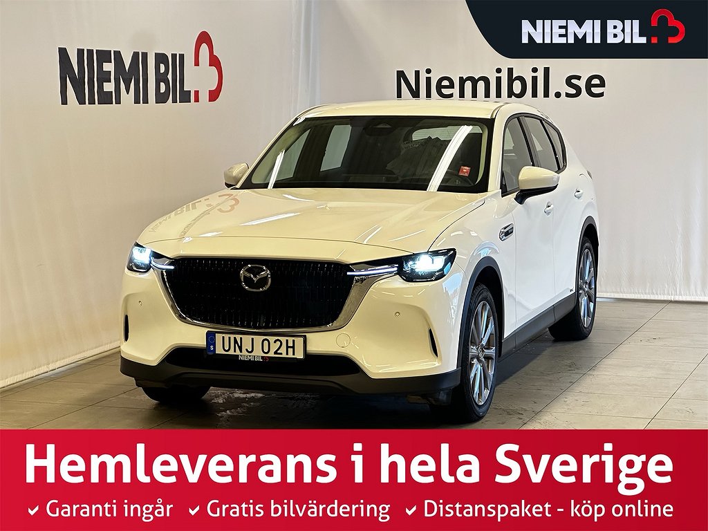 Mazda CX-60 PHEV AWD 327hk Kamera/Nav/Drag/MoK/SoV-däck/MOMS