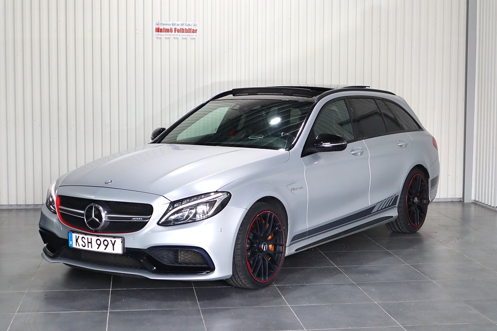 Mercedes-Benz AMG C 63 S  AMG Kolfiber, Panorama, Skalstolar