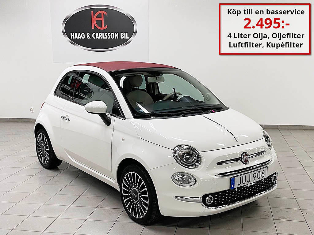 Fiat 500C 1.2 8V 69hk 1 Ägare Nybytt Kamrem