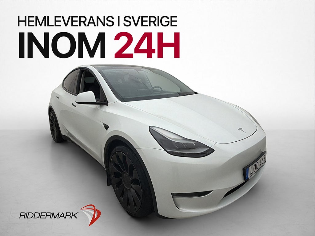 Tesla Model Y Performance 534hk Autopilot Kamera Drag MOMS