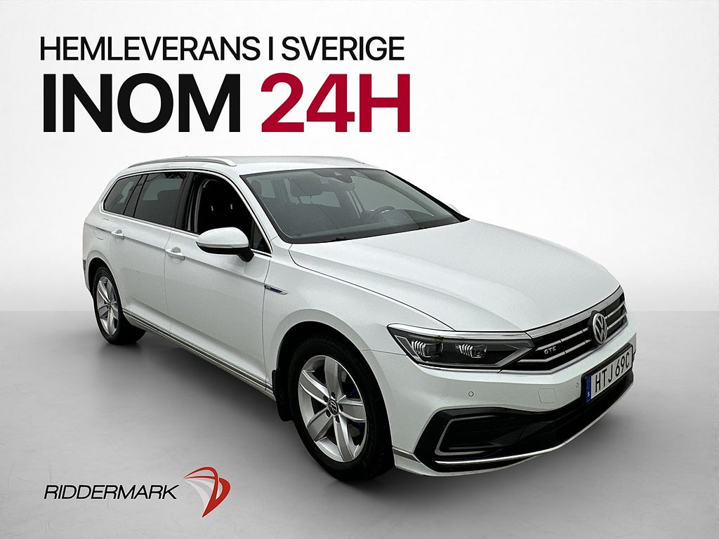 Volkswagen Passat GTE 218hk Kamera Värmare CarPlay Drag Navi
