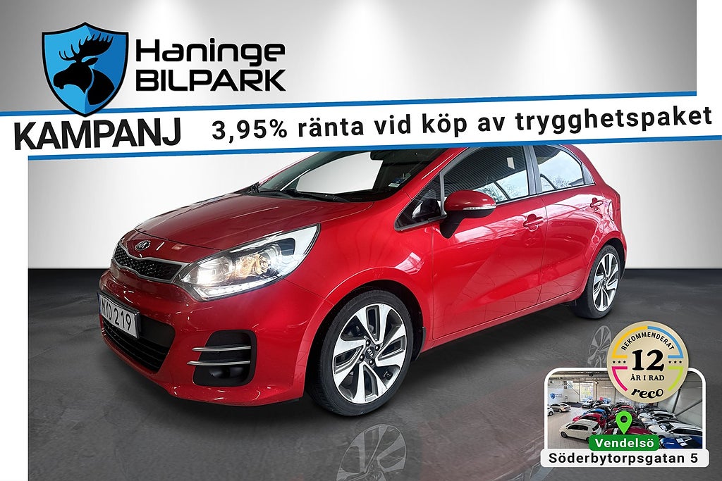 Kia Rio 5-dr 1.2 / B-KAMERA / PDC / SUPERDEAL 3,95% / KAMKEDJA 