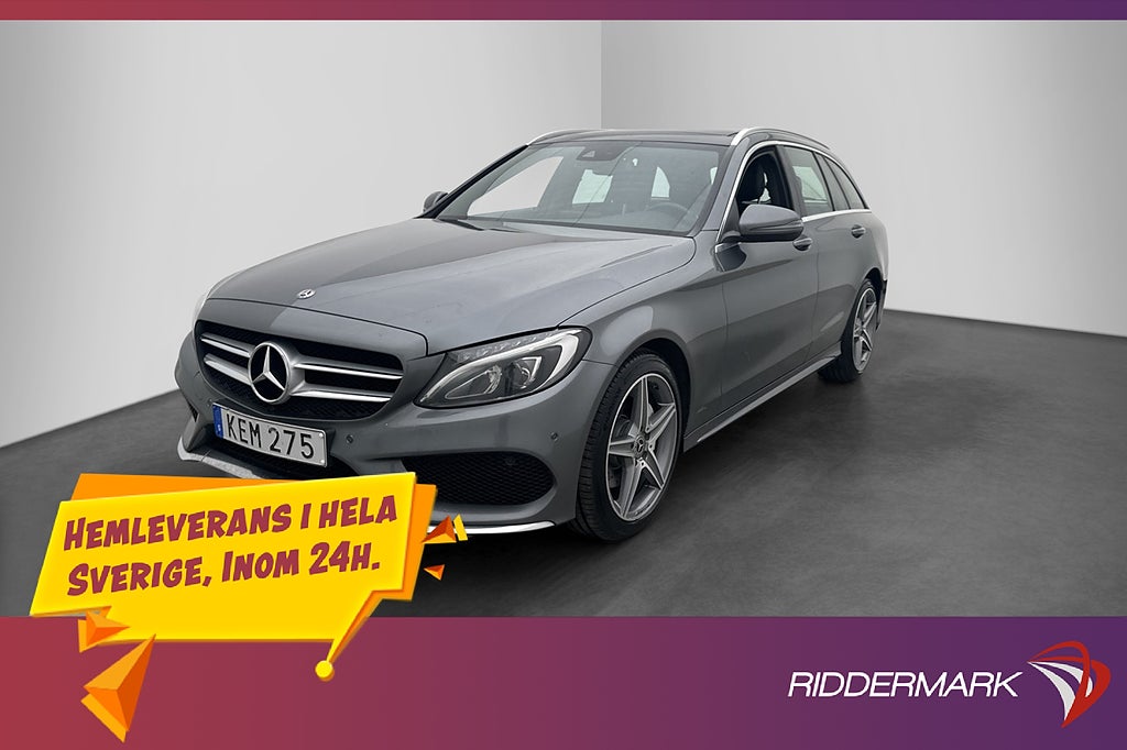 Mercedes-Benz C 220 T d 170hk AMG Panorama Värmare Skinn
