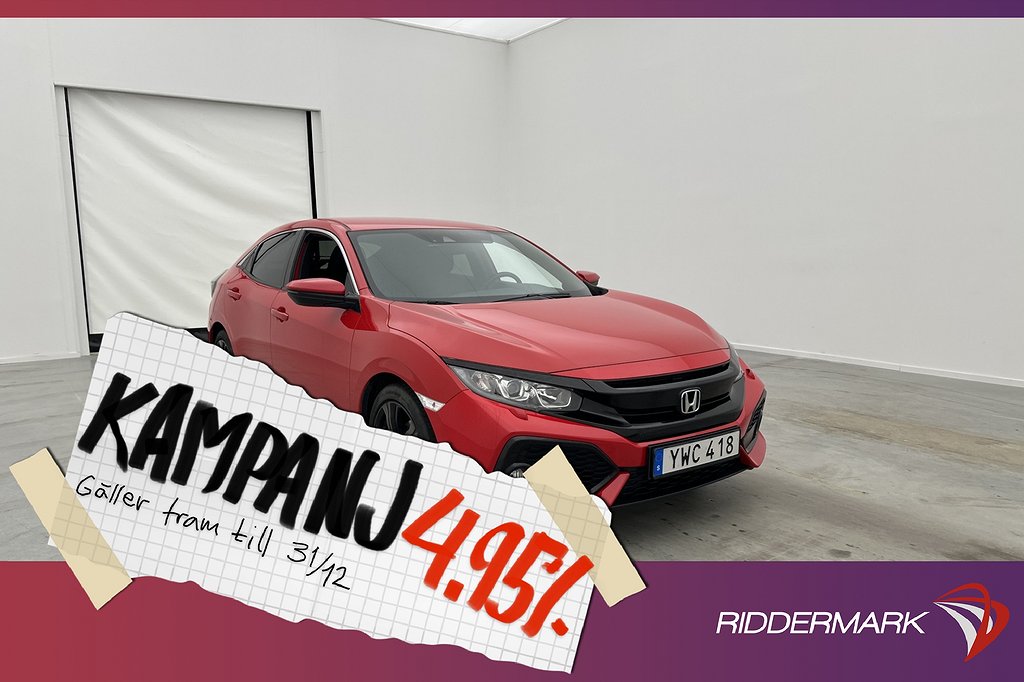 Honda Civic 1.0 129hk Elegance Kamera Navi S 4,95% Ränta