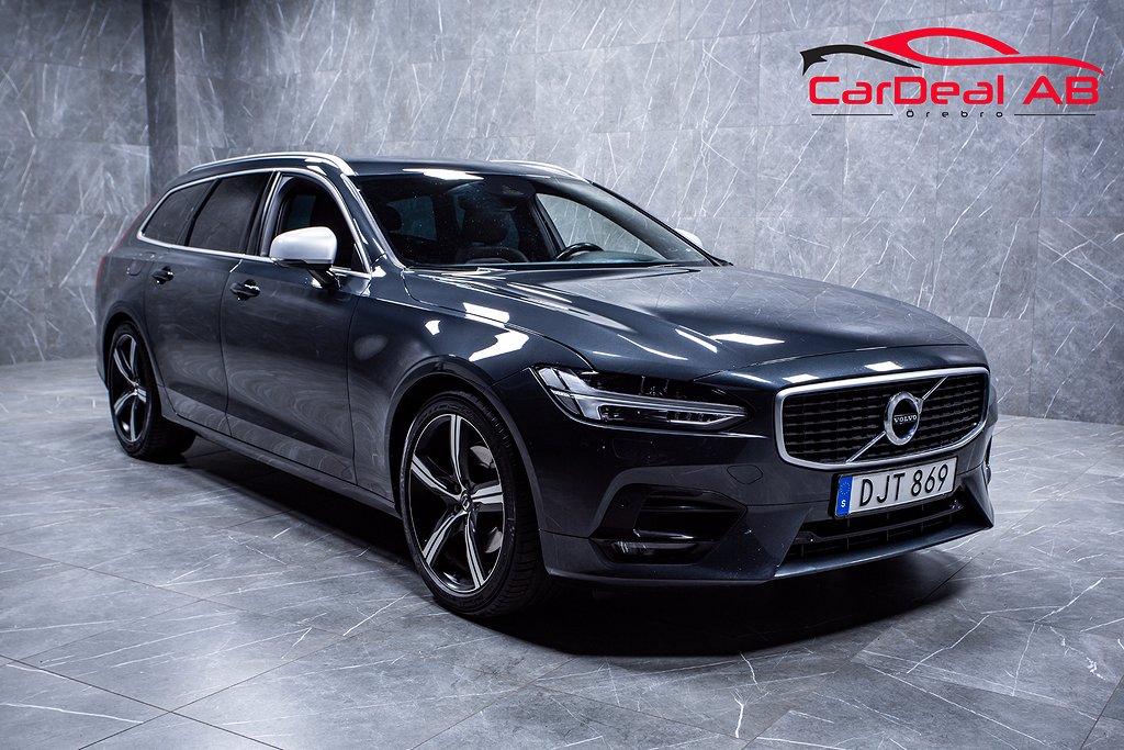 Volvo V90 D4 AWD R-Design HUD Navi B-Kam Minnesstol BLIS VOC