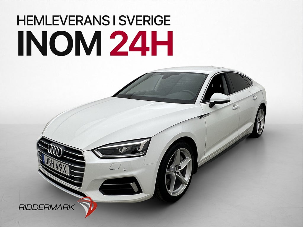 Audi A5 SB 45 TFSI Quattro 245hk Dragkrok LED Sportstolar