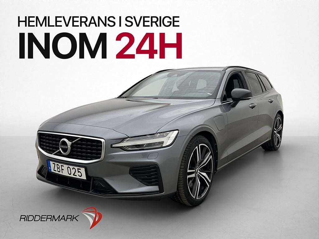 Volvo V60 Recharge T6 R-Design Drag Skinn Navi BLIS Värmare