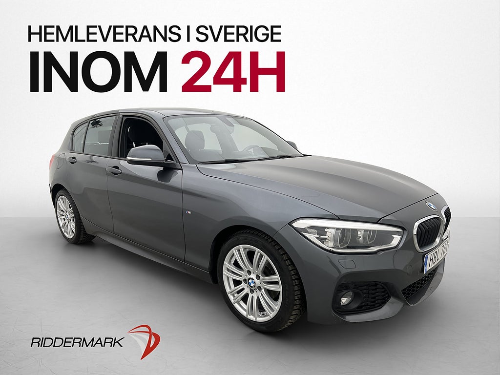 BMW 116 d 116hk M Sport Svart innertak Sensorer Bluetooth