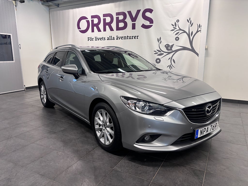 Mazda 6 Wagon 2.0 SKYACTIV-G 165Hk Gps V-hjul 1 ägare lågmil