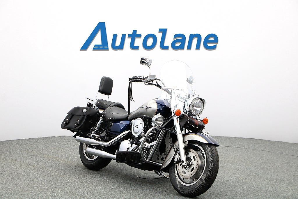 Kawasaki Vulcan 1600 Classic *Nya däck, Sissybar, Väskor 