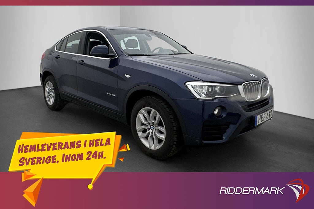 BMW X4 xDrive30d 258hk Dragkrok Navi D-Värmare Rattvärme